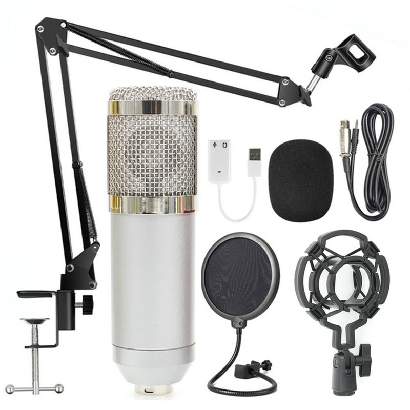 BM800 Professional Suspension Microphone Kit V4926S_P Silver - Image 1