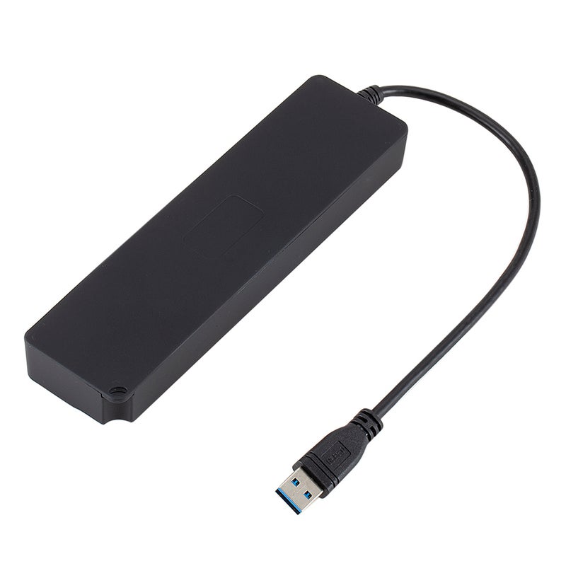 موزع منافذ USB 3.0 بـ7 منافذ مع أزرار للتشغيل والإغلاق V6095_P أسود - Image 4