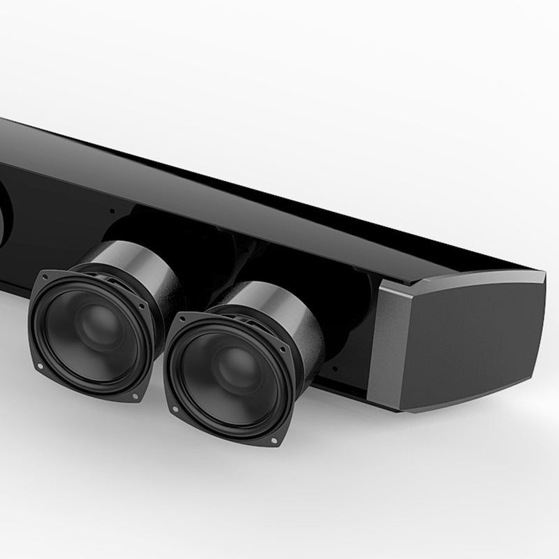 Generic SR100 Plus Bluetooth Soundbar Home TV Speaker Wireless Subwoofer V5345UK_P Black  - Image 3