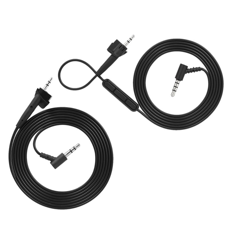 3.5mm To 2.5mm Audio Cable For BOSE OE2 Headset With Mic Volume Control V5179-1_P Black  - Image 4