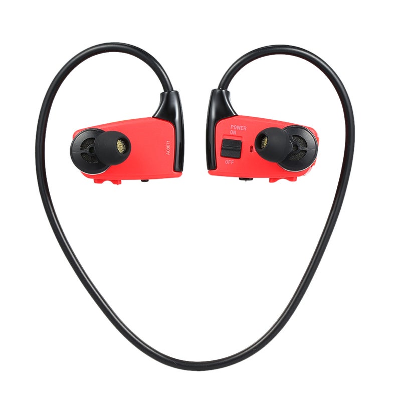 W262 8GB Sports MP3 Player Headphones 2 In 1 Music Headset V4370R_P Red  - Image 4