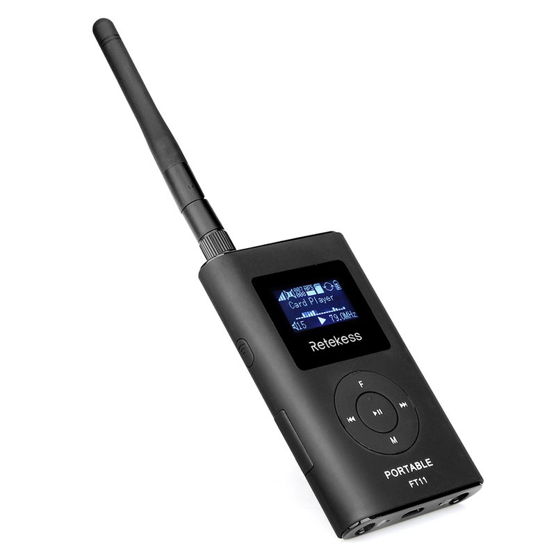 Retekess - FT11 Handheld FM Transmitter V5026_P Black - Image 1