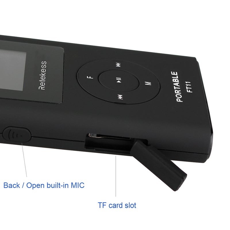 Retekess - FT11 Handheld FM Transmitter V5026_P Black - Image 1