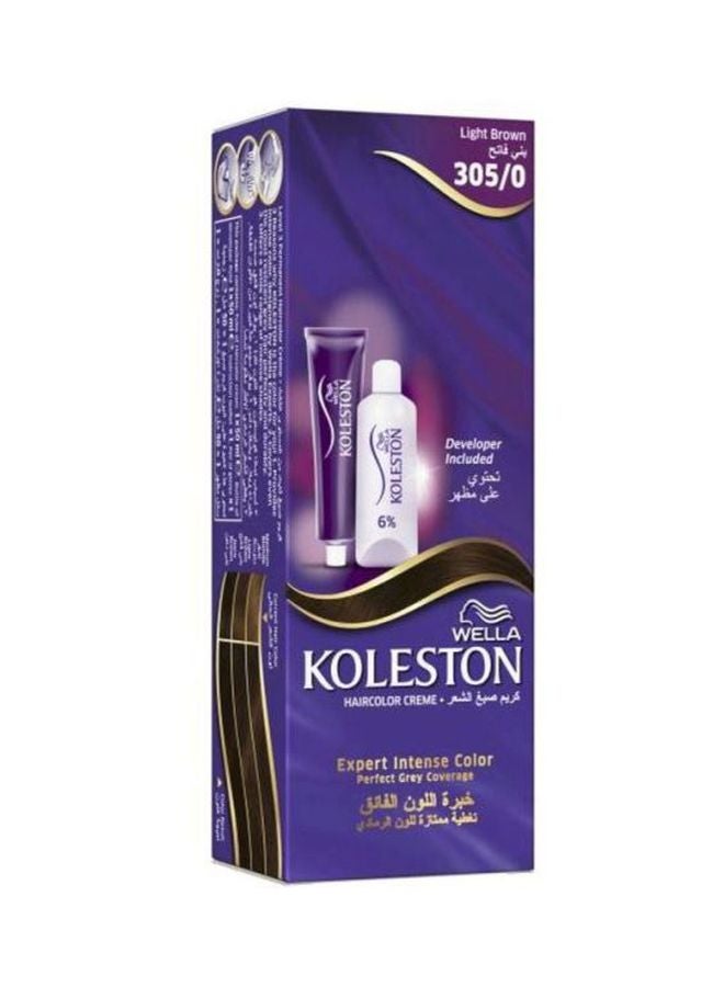 WELLA Koleston Permanent Haircolor Creme 305/0 Light Brown - Image 2