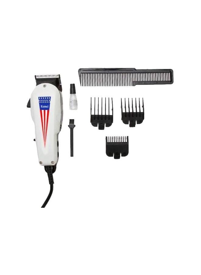 Kemei Km-8845 Hair Trimmer White - Image 1