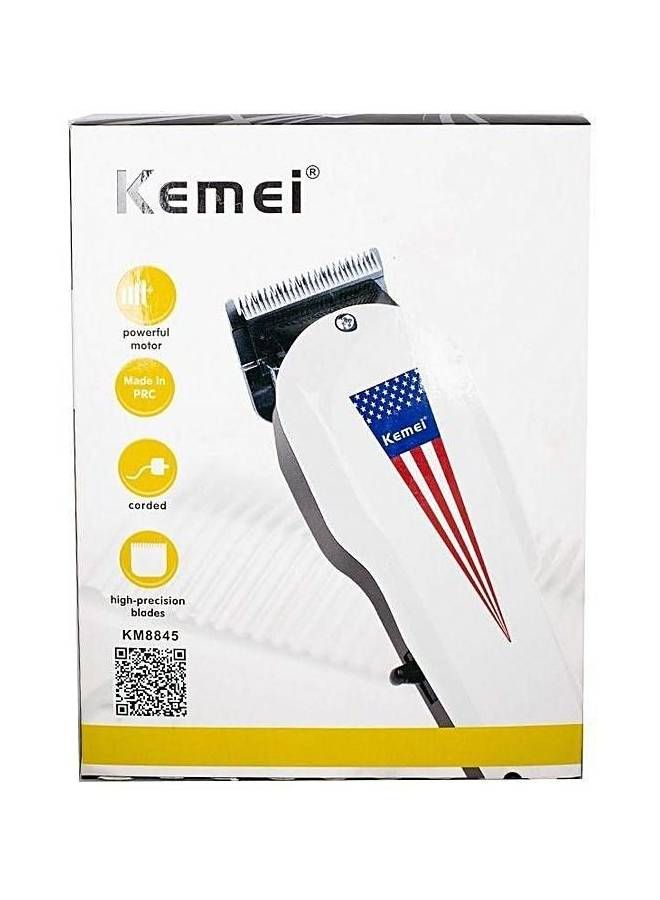 Kemei Km-8845 Hair Trimmer White - Image 3
