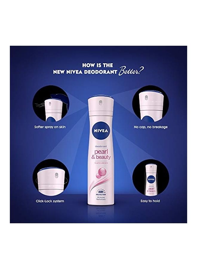 Nivea Pearl And Beauty Deodorant 150ml - Image 4