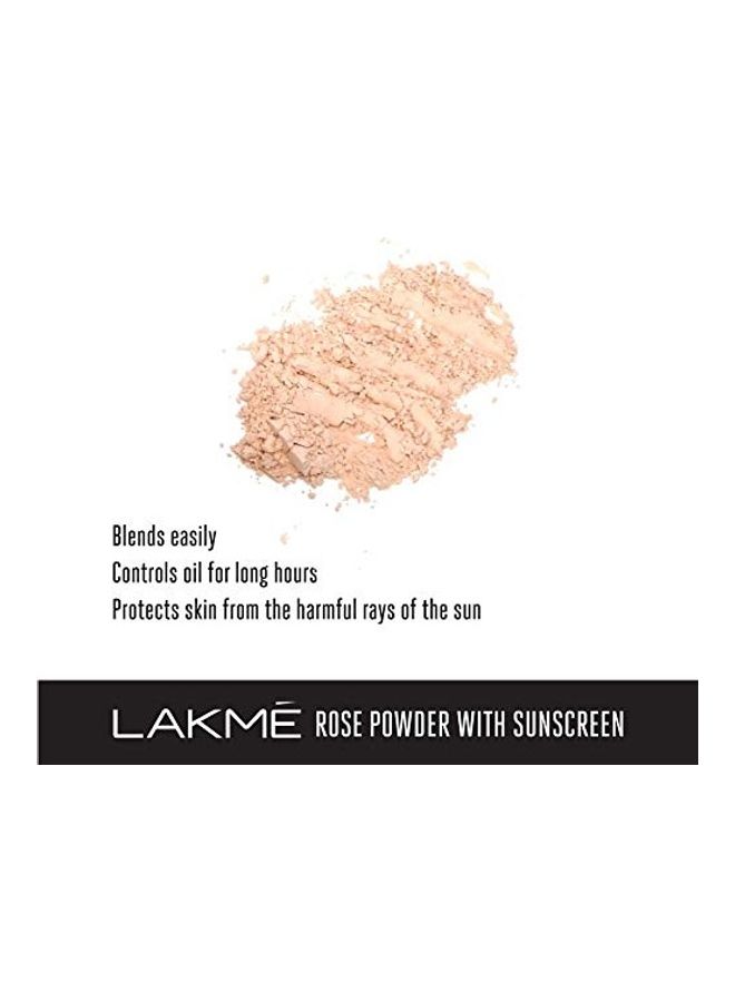 Pack of 2 Rose Face Powder And  Perfecting Liquid Foundation, Pearl, 27ml Soft pink