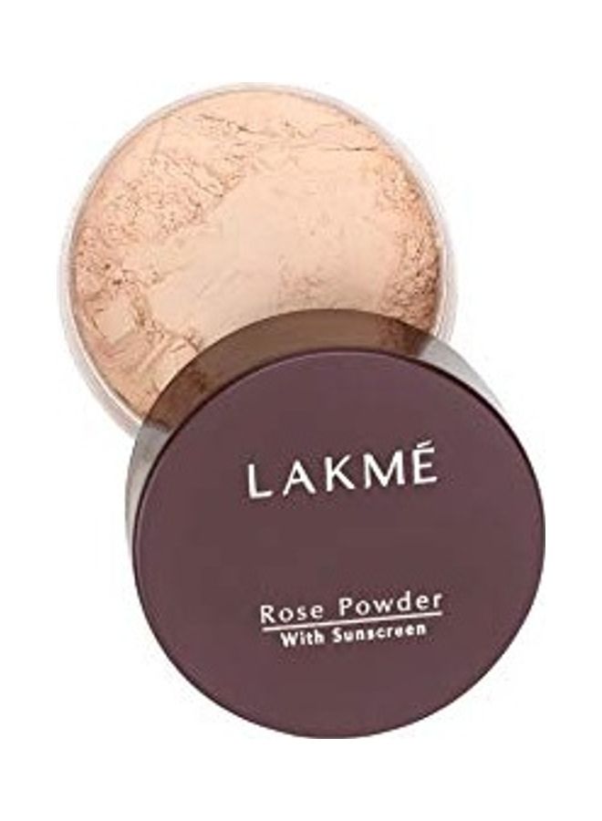 Pack of 2 Rose Face Powder And  Perfecting Liquid Foundation, Pearl, 27ml Soft pink