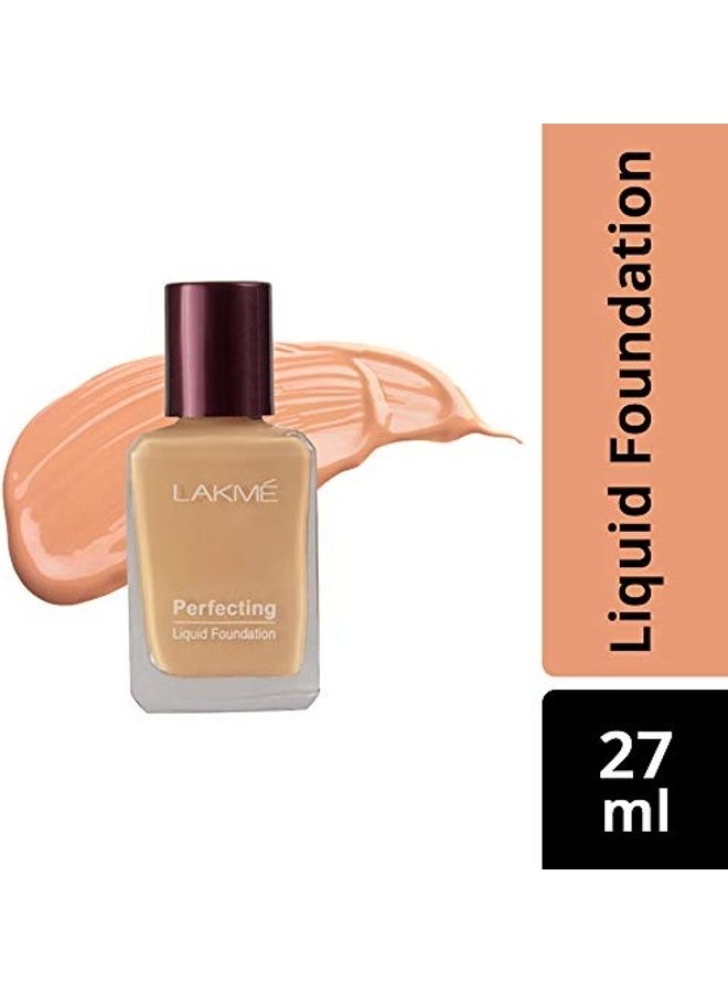 Pack of 2 Rose Face Powder And  Perfecting Liquid Foundation, Pearl, 27ml Soft pink