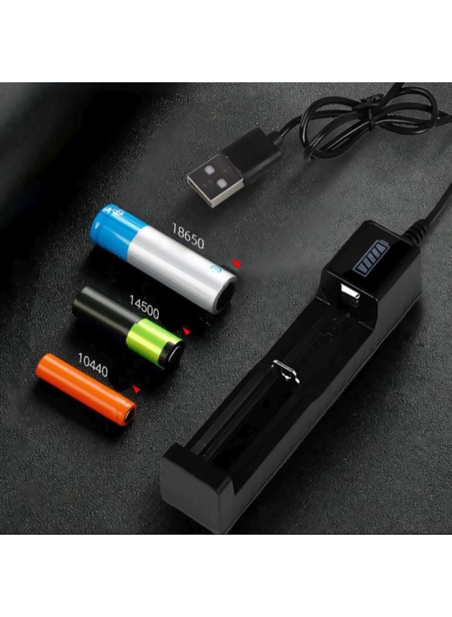 1 Slot USB Port LED Smart Charger Black  - Image 3