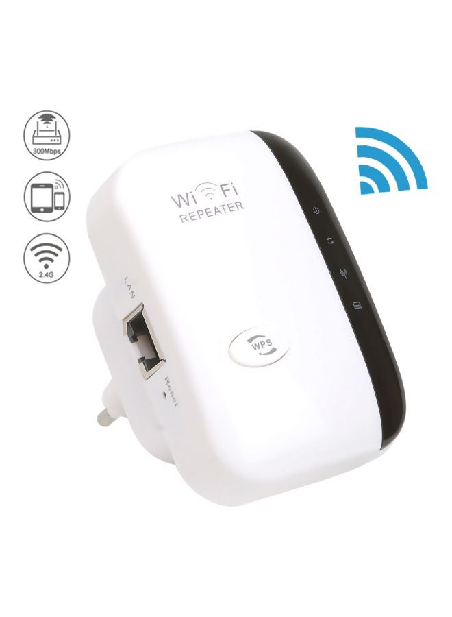 Wireless Router Range Extender Signal Booster White 19x15x6.5cm - Image 2