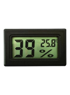 Digital Room Temperature Measuring Thermometer Black/Grey 4.7x2.7x1.3cm
