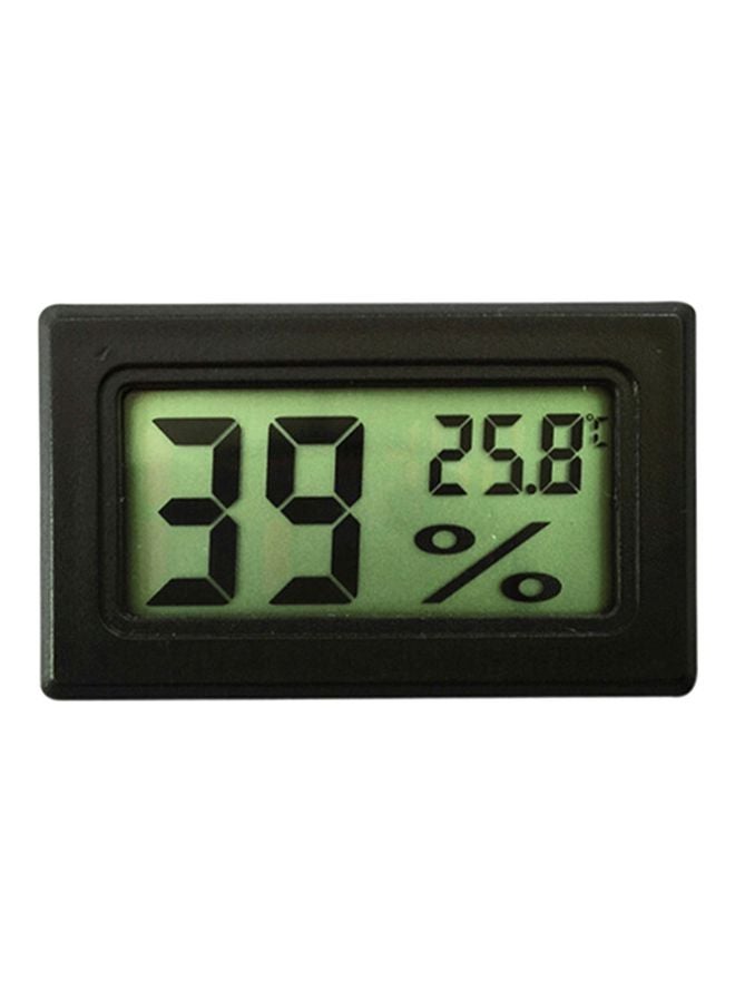 Generic - Digital Room Temperature Measuring Thermometer Black/Grey 4.7x2.7x1.3cm - Image 1