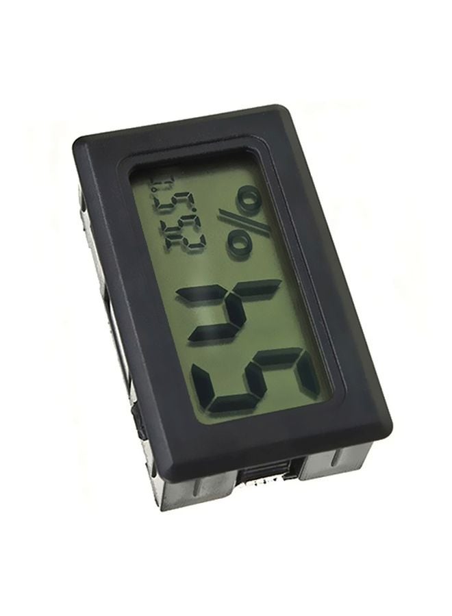 Generic - Digital Room Temperature Measuring Thermometer Black/Grey 4.7x2.7x1.3cm - Image 1