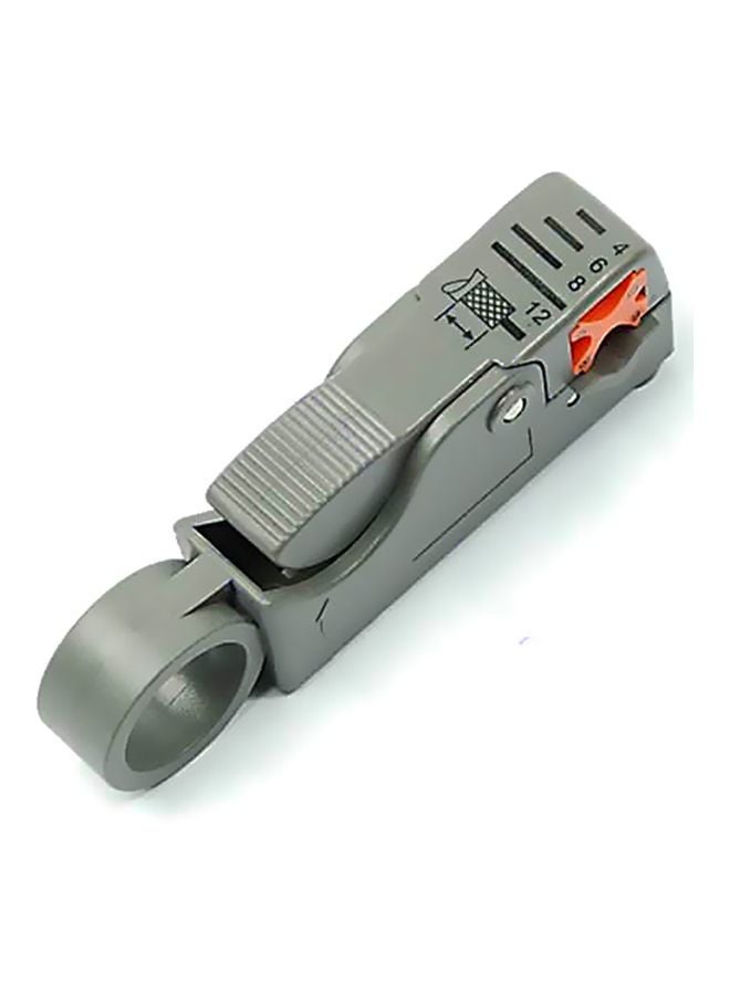 Double Blades Rotary Coaxial Cable Cutter Grey 10x3x1.8cm - Image 2