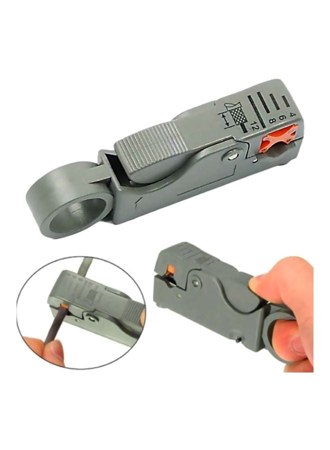 Double Blades Rotary Coaxial Cable Cutter Grey 10x3x1.8cm - Image 4