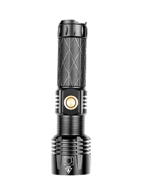 LED Multi-Functional Flashlight Black 16x4.8x3.8cm