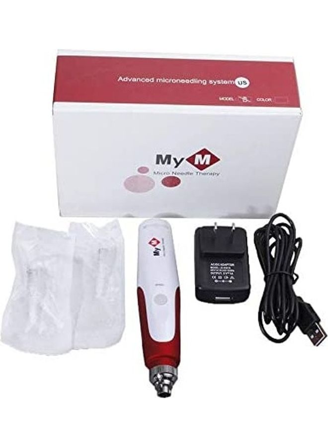 MyM Derma Pen Micro Needle Therapy Derma Roller Dr. pen Skin Care Stamp Auto Anti Aging Micro Needle Roller - Image 1