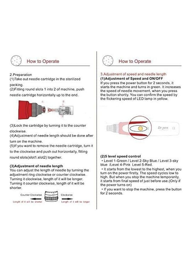 MyM Derma Pen Micro Needle Therapy Derma Roller Dr. pen Skin Care Stamp Auto Anti Aging Micro Needle Roller - Image 3