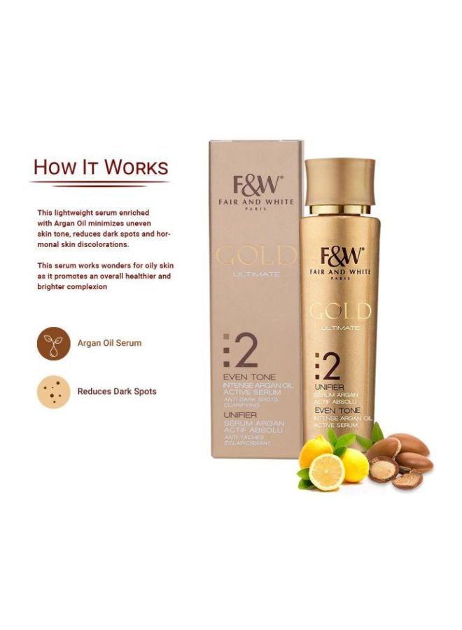 Fair and White - Gold Ultimate Argan Oil Active Serum 30ml - Image 1