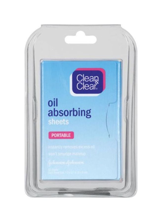 Clean & Clear 50-Piece Portable Oil Absorbing Sheet Set 1.9x3.1inch - Image 1