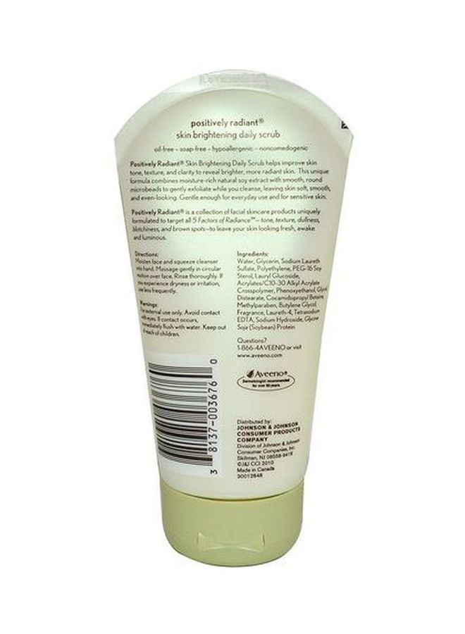 Aveeno Positively Radiant Skin Brightening Daily Face Scrub 140grams - Image 2