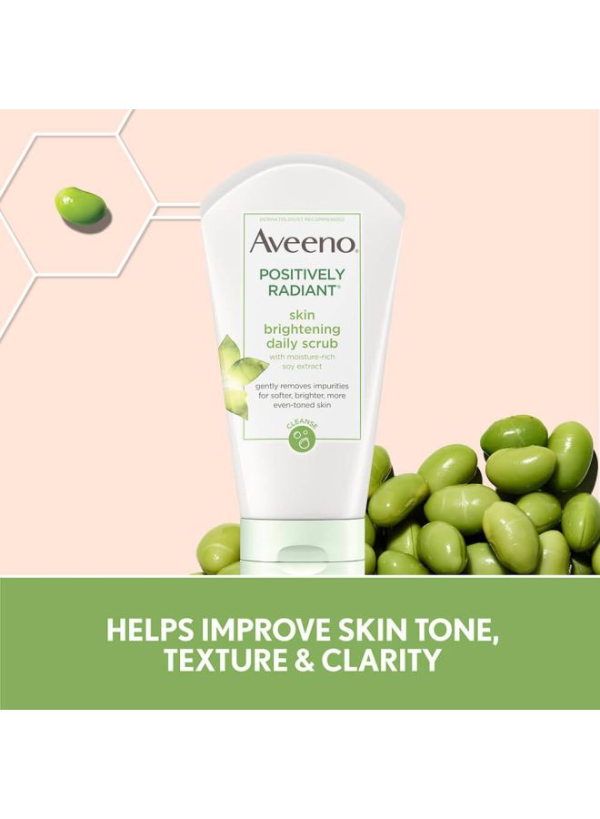 Aveeno Positively Radiant Skin Brightening Daily Face Scrub 140grams - Image 3