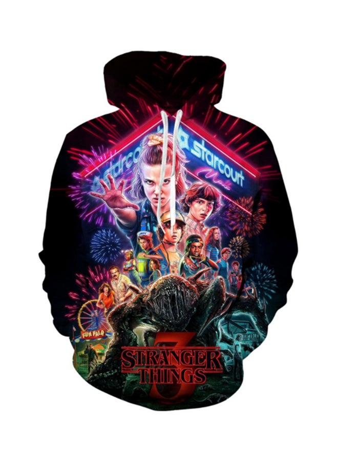 Comfortable Casual Hoodie Multicolour 