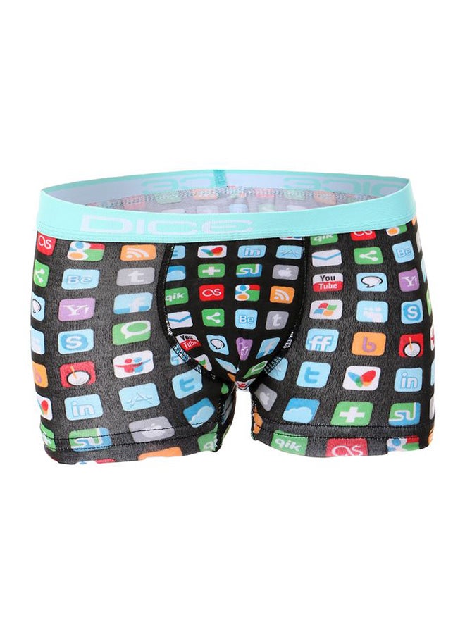 DICE Set Of 3 Pieces Cotton Printed Boxer Underwear Multicolor  - Image 4