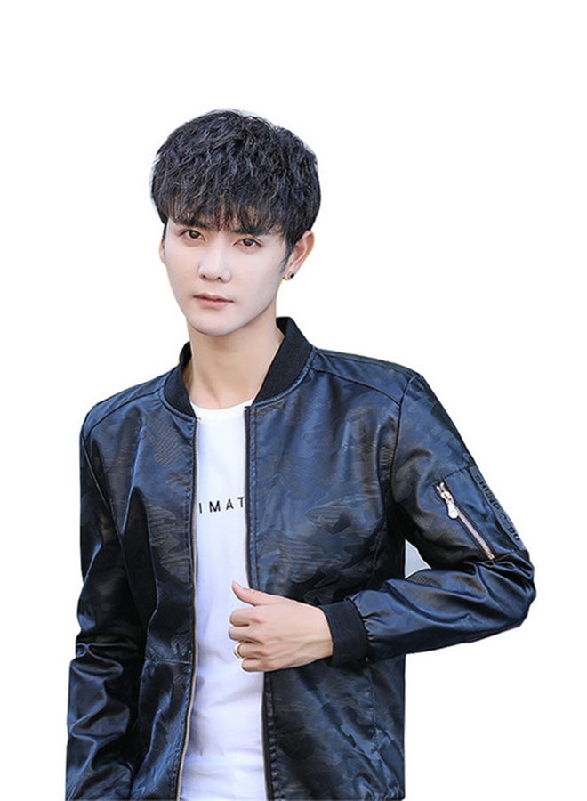Trendy Winter Jacket Blue 