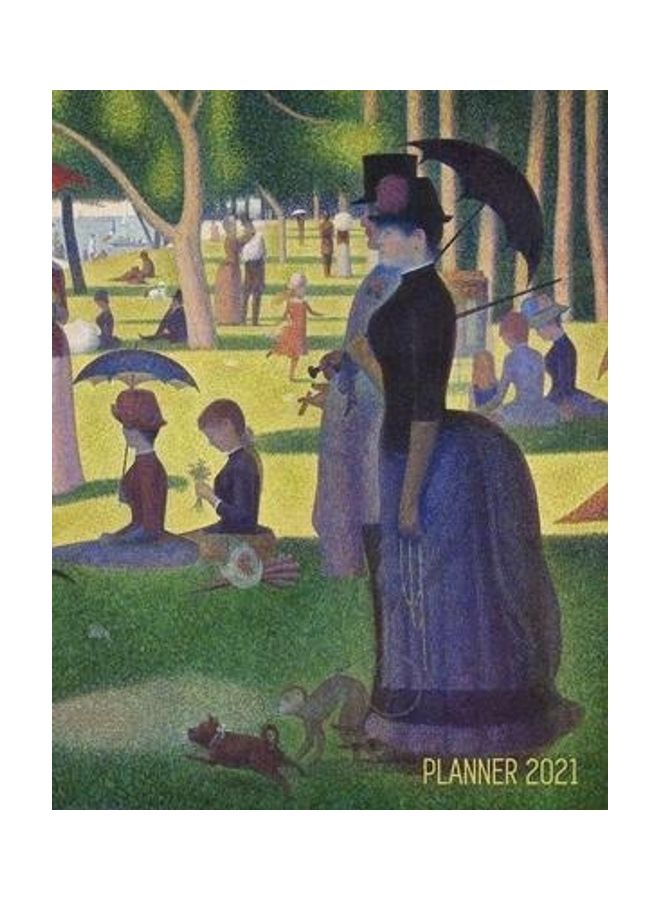 Georges Seurat Planner 2021: A Sunday on La Grande Jatte - Beautiful Pointillism Year Agenda: January - December Calendar (12 Months) - Artistic Im paperback english  - Image 2