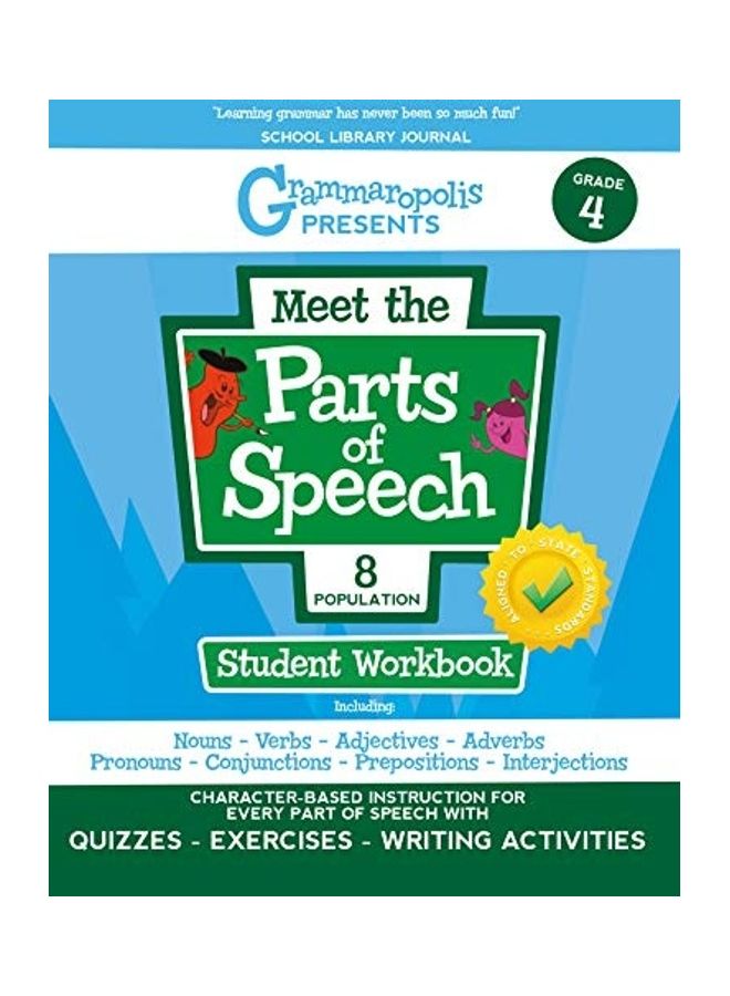 Grammaropolis: The Parts of Speech Workbook, Grade 4 paperback english - Image 1