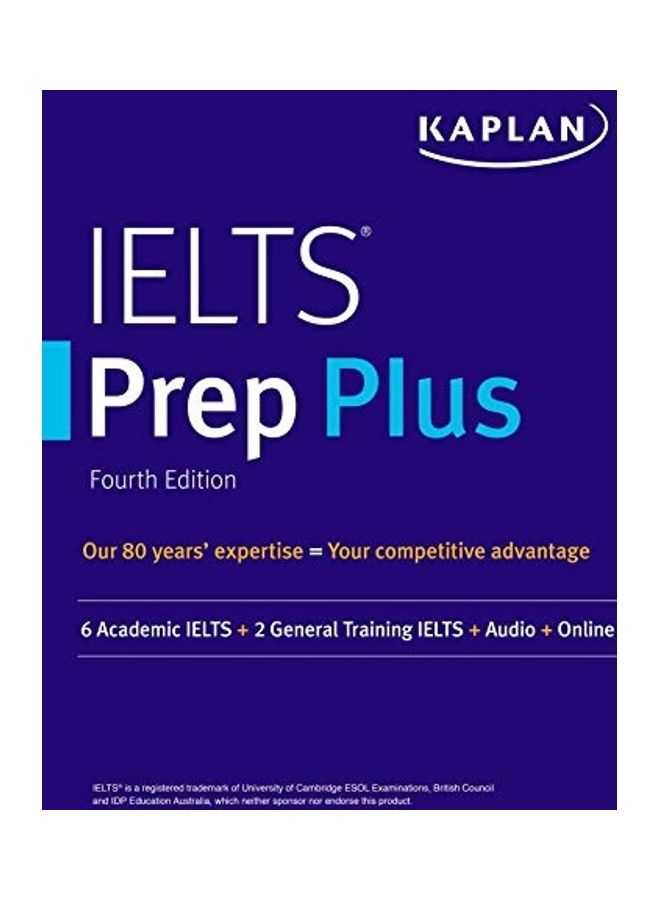 null - Ielts Prep Plus 2021-2022: 6 Academic Ielts + 2 General Ielts + Audio + Online Paperback English by Kaplan Test Prep - Image 1