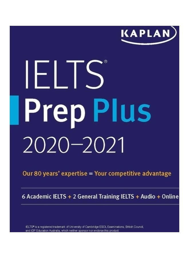 null - Ielts Prep Plus 2021-2022: 6 Academic Ielts + 2 General Ielts + Audio + Online Paperback English by Kaplan Test Prep - Image 1