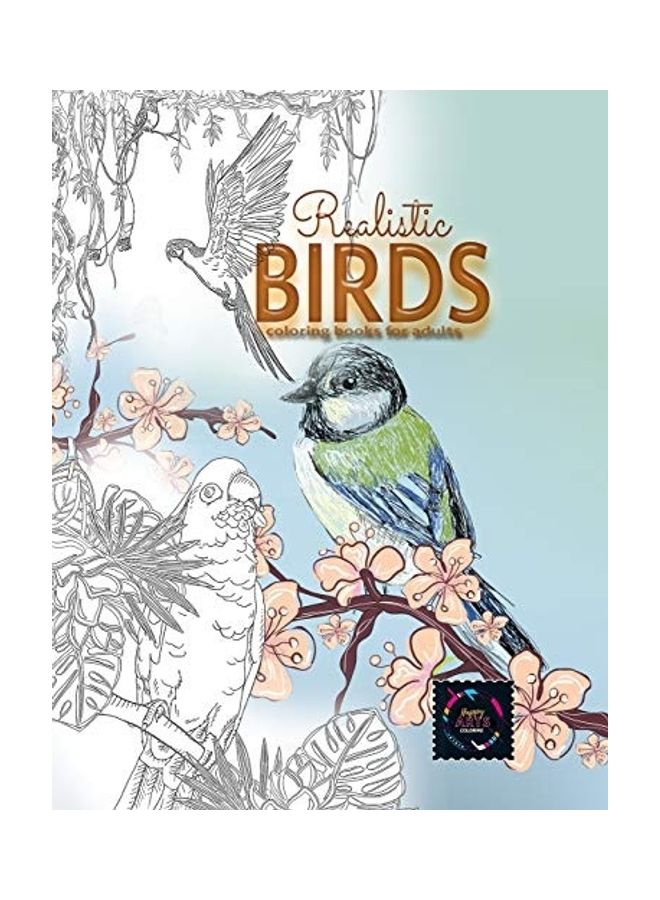 Realistic Birds Coloring Books For Adults paperback english