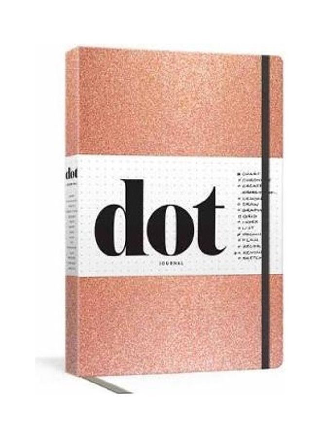 Dot Journal (Rose Gold): A Dotted, Blank Journal for List-Making, Journaling, Goal-Setting: 256 Pages with Elastic Closure and Ribbon Marker Paperback English by Potter Gift - 44089  - Image 2