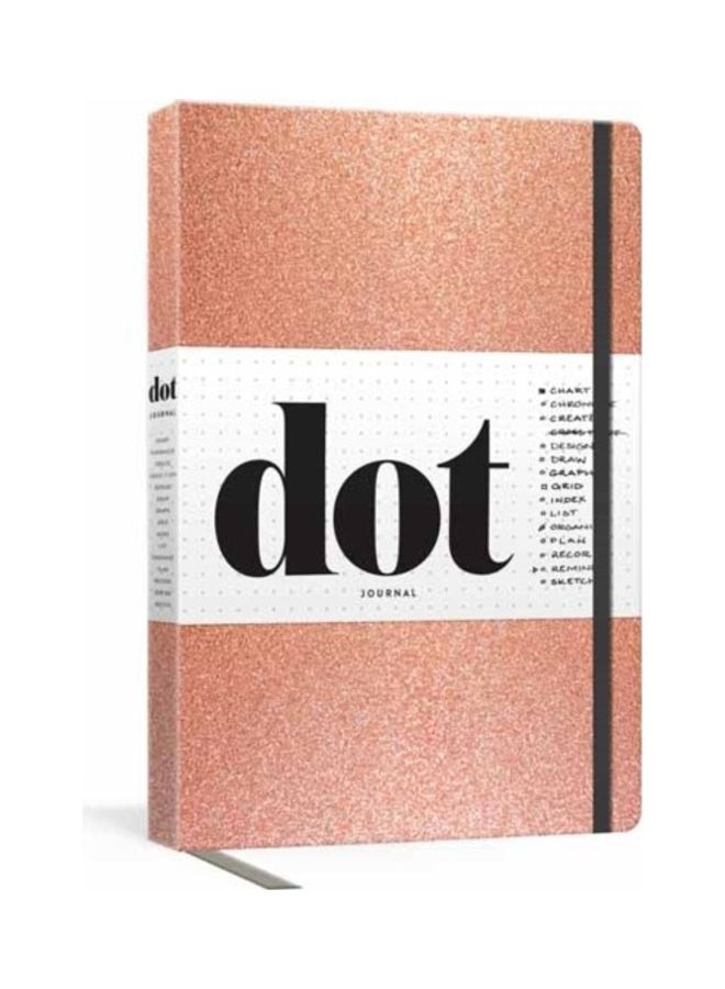 Dot Journal (Rose Gold): A Dotted, Blank Journal for List-Making, Journaling, Goal-Setting: 256 Pages with Elastic Closure and Ribbon Marker Paperback English by Potter Gift - 44089  - Image 3