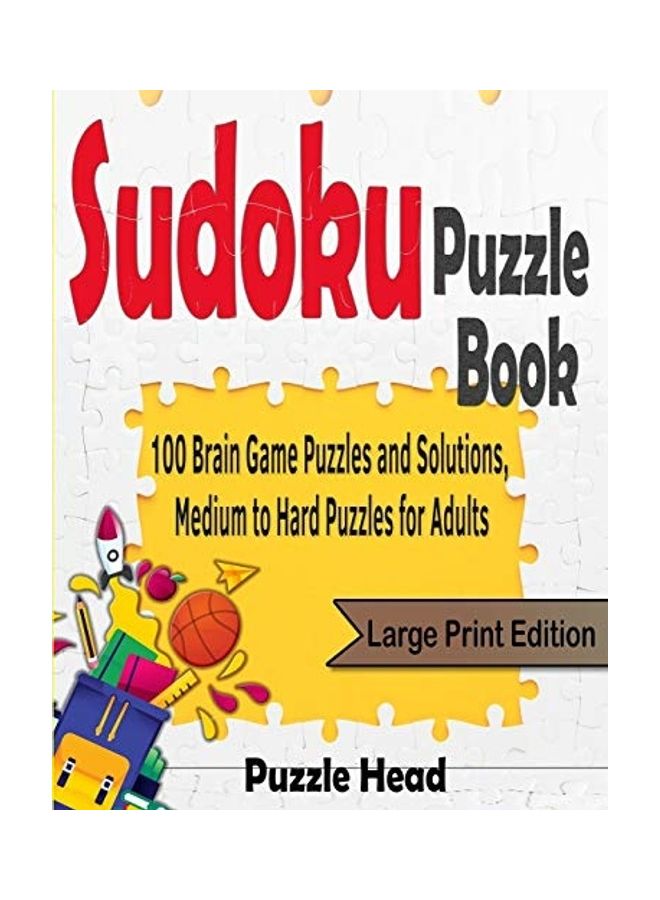 null - Sudoku Puzzle Book: 100 Brain Game Puzzles And Solutions, Medium To Hard Puzzles For Adults paperback english - Image 1
