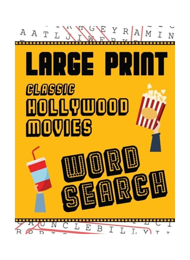 Large Print Classic Hollywood Movies Word Search paperback english - Image 2