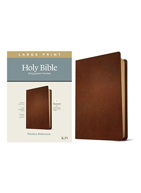 KJV Large Print Thinline Reference Bible, Filament Enabled Edition Genuine Leather hardcover english