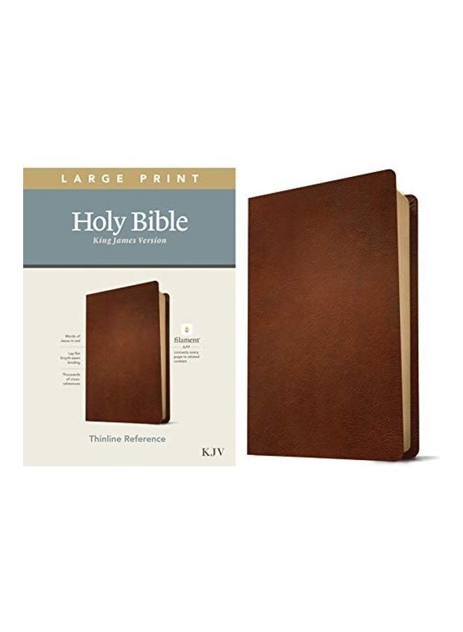 null - KJV Large Print Thinline Reference Bible, Filament Enabled Edition Genuine Leather hardcover english - Image 1
