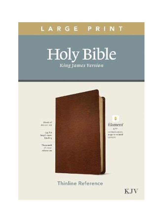 null - KJV Large Print Thinline Reference Bible, Filament Enabled Edition Genuine Leather hardcover english - Image 1
