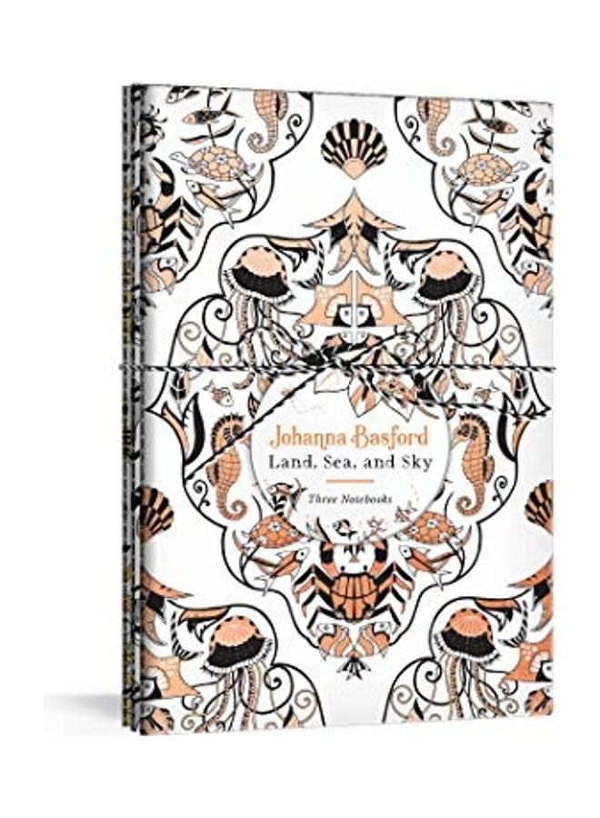 Johanna Basford Land, Sea, and Sky: Three Colorable Notebooks Paperback English by Johanna Basford - Image 1