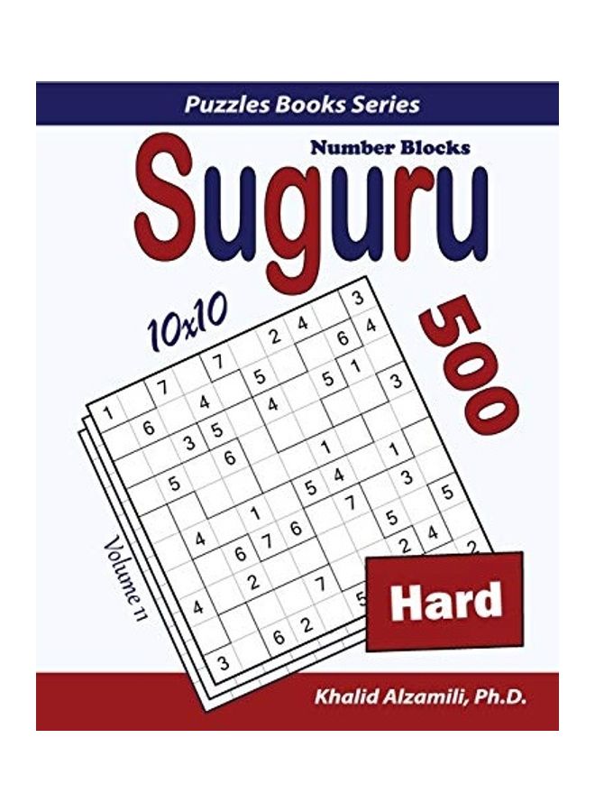 Suguru (Number Blocks): 500 Hard Puzzles (10x10) paperback english
