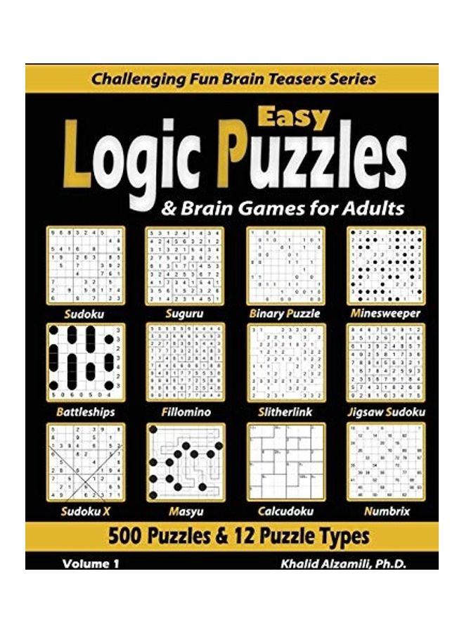 Easy Logic Puzzles & Brain Games for Adults paperback english 