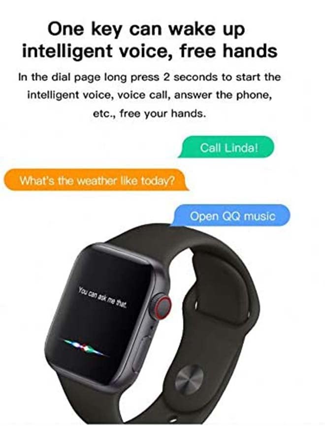 إنتاج ساعة ذكية W26 سيريز 5 أسود - Image 3