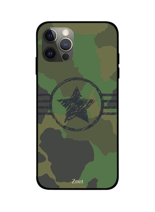 Zoot - Camouflage Printed Case Cover -for Apple iPhone 12 Pro Max Green/Grey/Black Green/Grey/Black - Image 1
