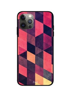 Geometric Shape Printed Case Cover Apple iPhone 12 Pro Max Pink/Purple/Yellow Pink/Purple/Yellow