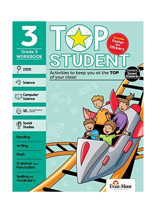 Top Student Grade 3 Paperback English by Educational Publishers, Evan-Moor - 43831 - Image 1